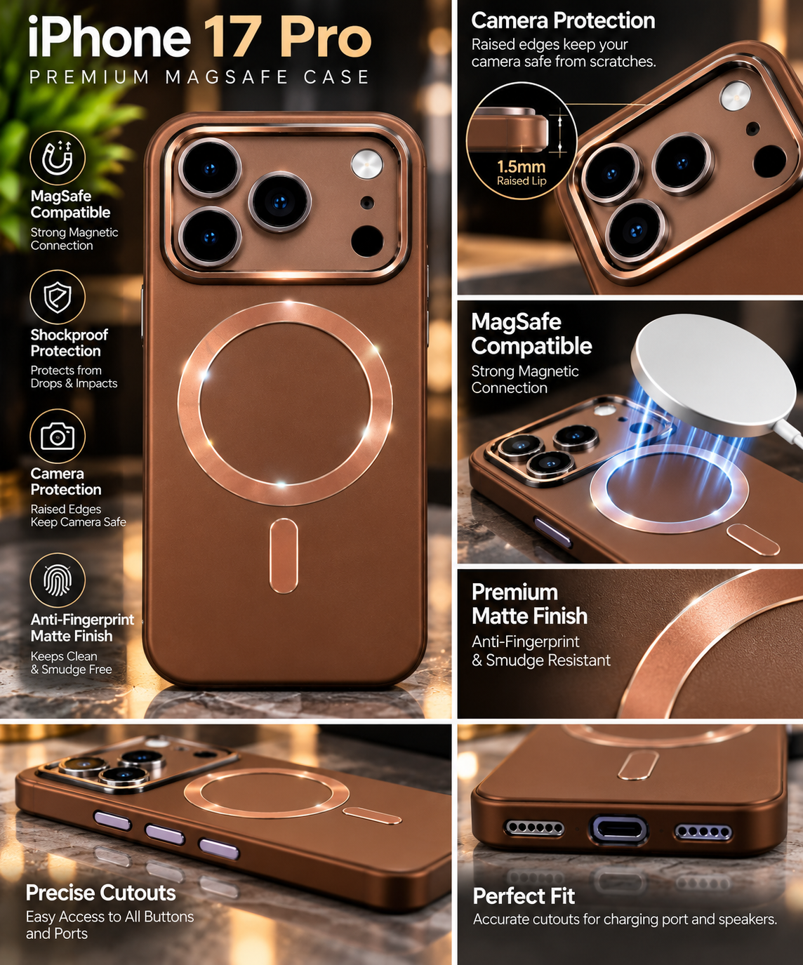 iPhone 17 Pro Premium Matte Protective Case