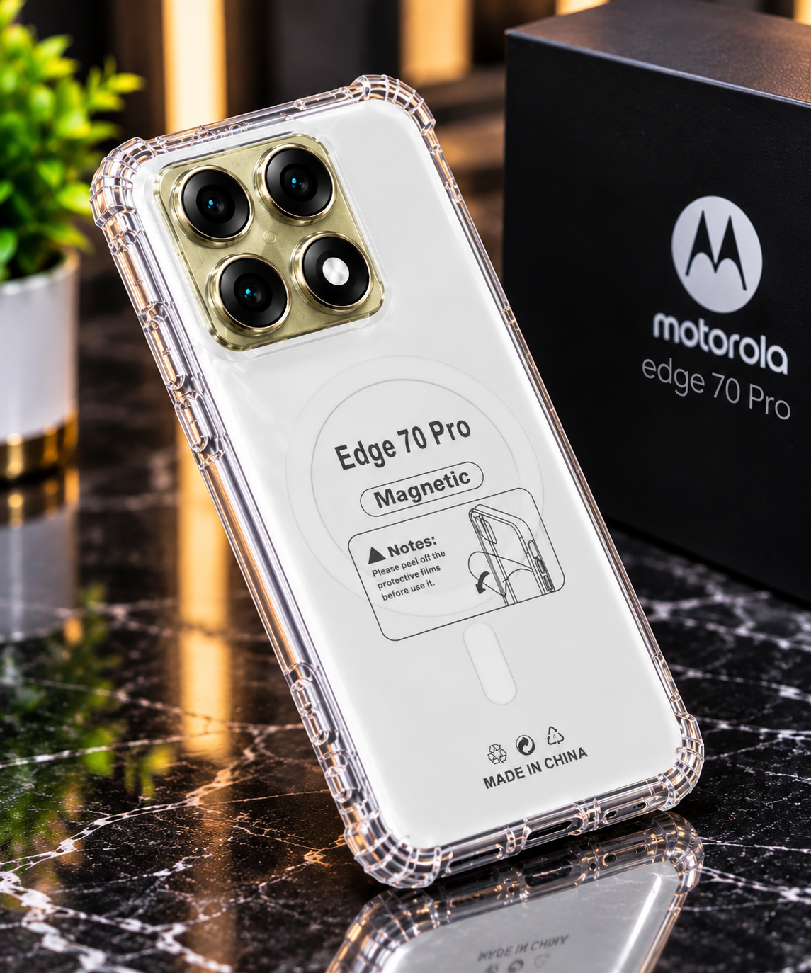 Motorola Edge70 Pro Anti Yellow Smart Case