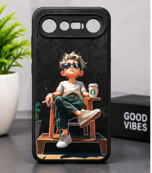 Vivo X300 FE Cool Boy Lifestyle Graphic Premium Phone Case – Black