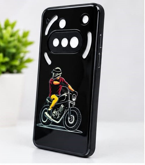 Nothing Phone 3a Stylish Biker Graphic Premium Phone Case
