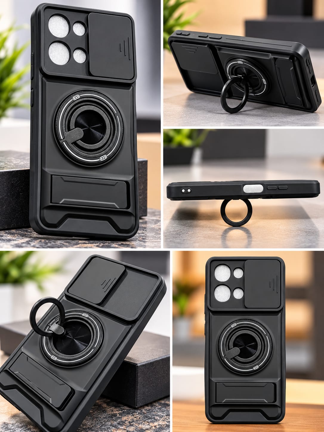 Vivo Y51 Pro 360° Rotating Magnetic Ring Stand Phone Case