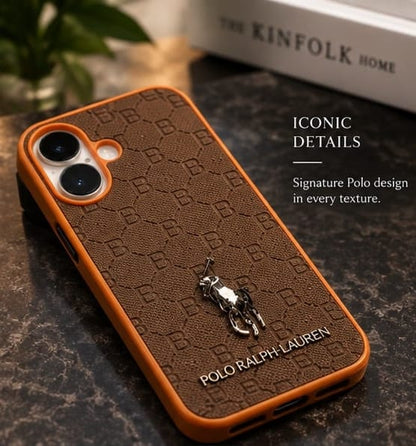 iPhone 16 Premium Polo Ralph Lauren Style Luxury Protective Case