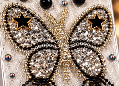 iPhone 15 Pro Luxury Butterfly Crystal Bling Case