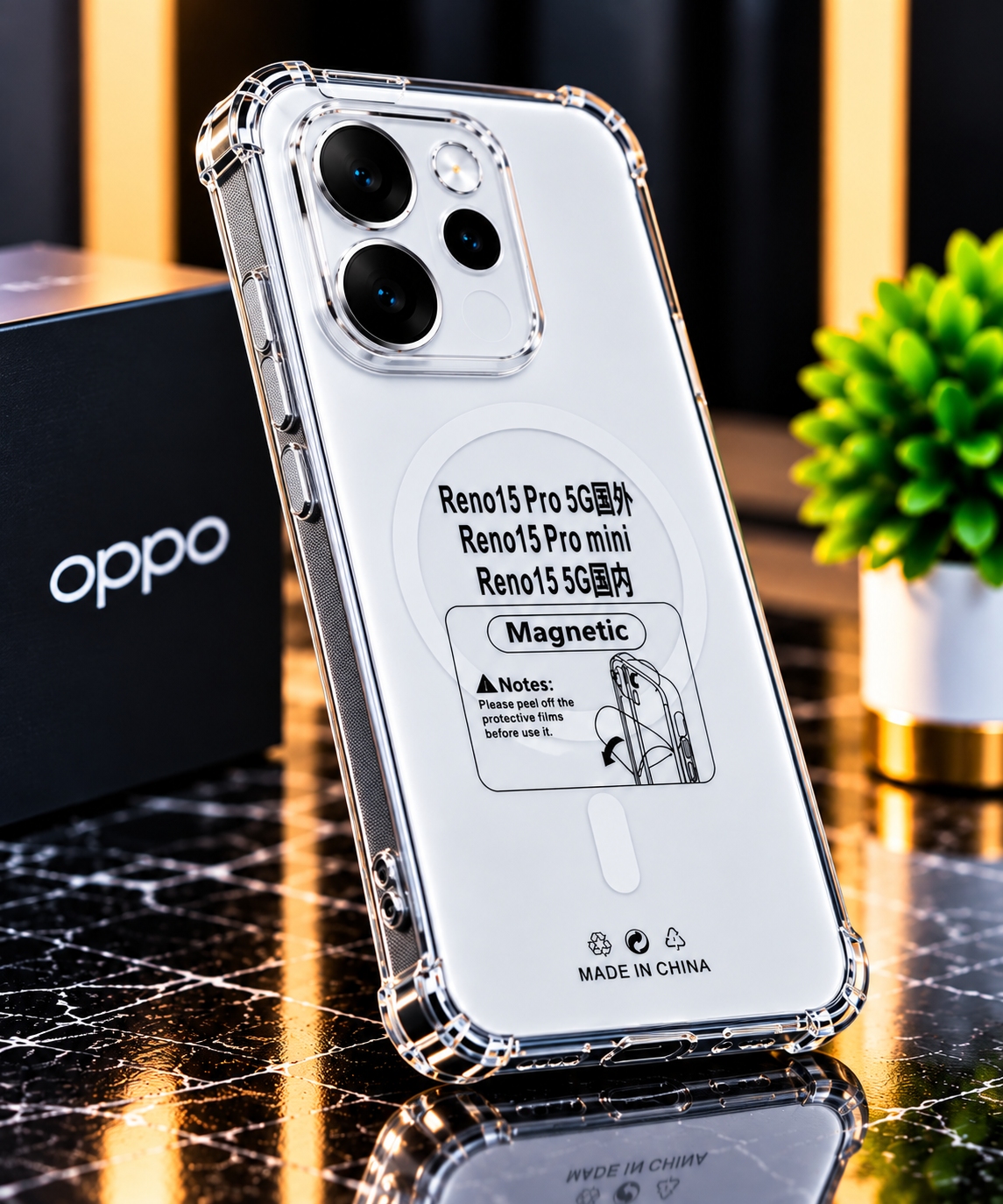 Oppo Reno 15 Pro Mini Anti Yellow Smart Case