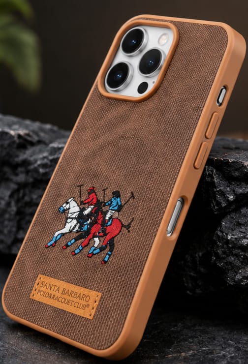 iPhone 16 Pro Max Luxury Polo Horse Leather Case