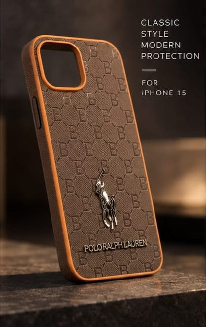 iPhone 15 Premium Polo Ralph Lauren Style Luxury Protective Case