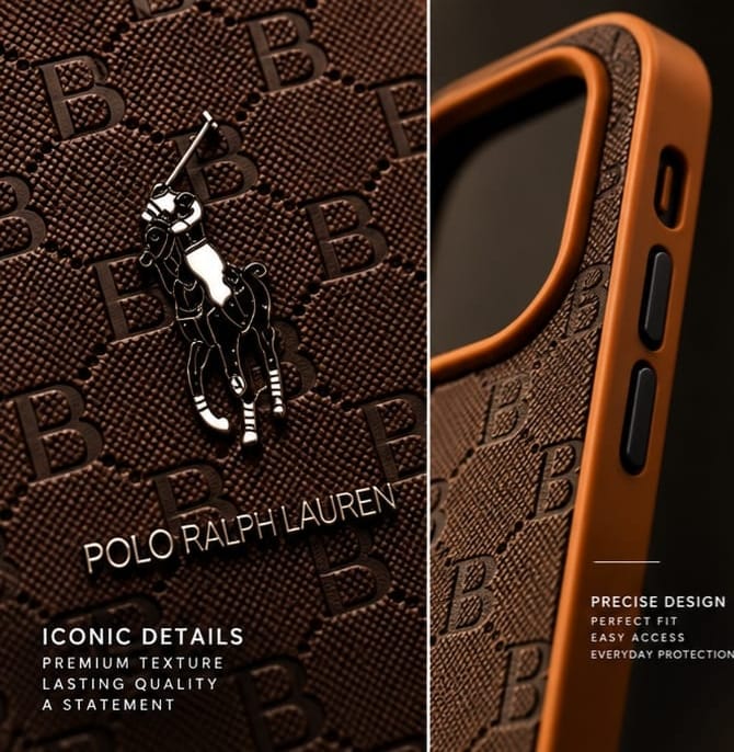iPhone 16 Pro Max Premium Polo Ralph Lauren Style Luxury Protective Case