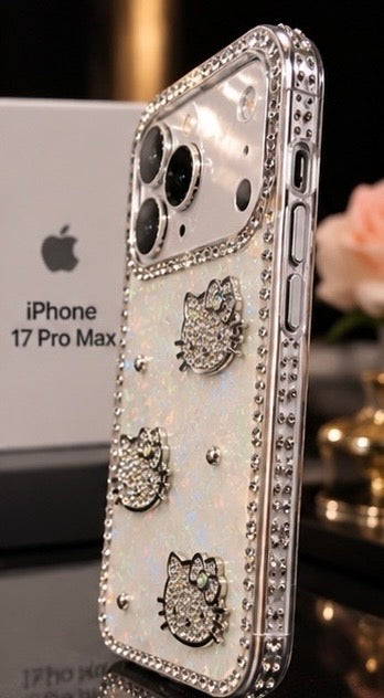 iPhone 17 Pro Max Luxury Crystal Bling Case