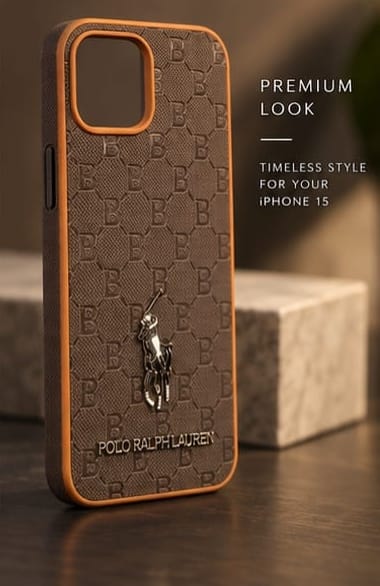 iPhone 15 Premium Polo Ralph Lauren Style Luxury Protective Case