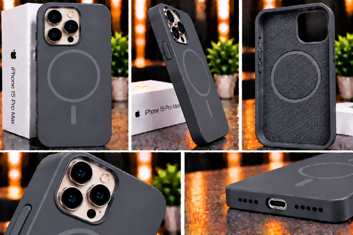 iPhone 15 Pro Max Premium Soft Silicone Shockproof Case