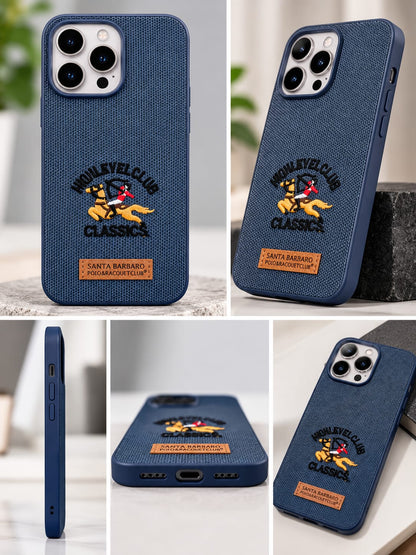 iPhone 15 Pro Max Luxury Polo Horse Leather Case
