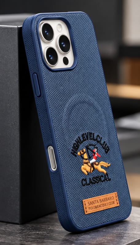 iPhone 16 Pro Max Luxury Polo Horse Leather Case