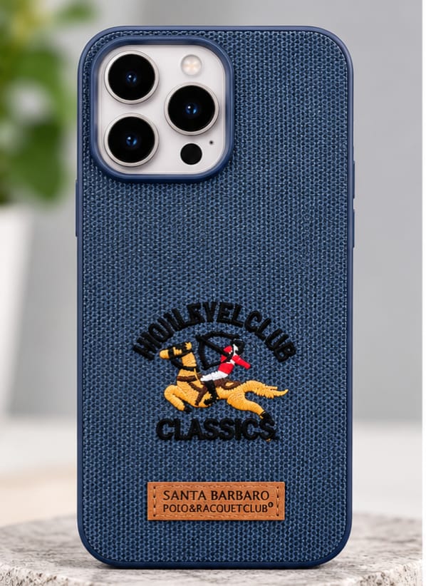 iPhone 15 Pro Max Luxury Polo Horse Leather Case