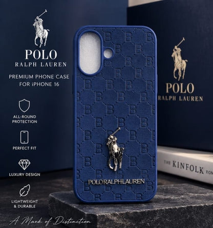 iPhone 16 Premium Polo Ralph Lauren Style Luxury Protective Case