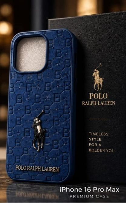 iPhone 16 Pro Max Premium Polo Ralph Lauren Style Luxury Protective Case