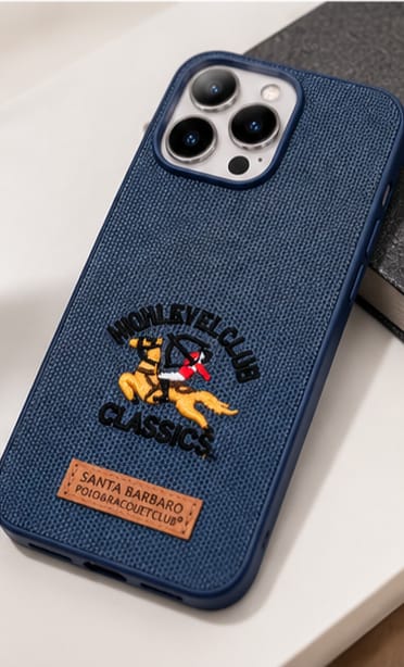 iPhone 15 Pro Max Luxury Polo Horse Leather Case