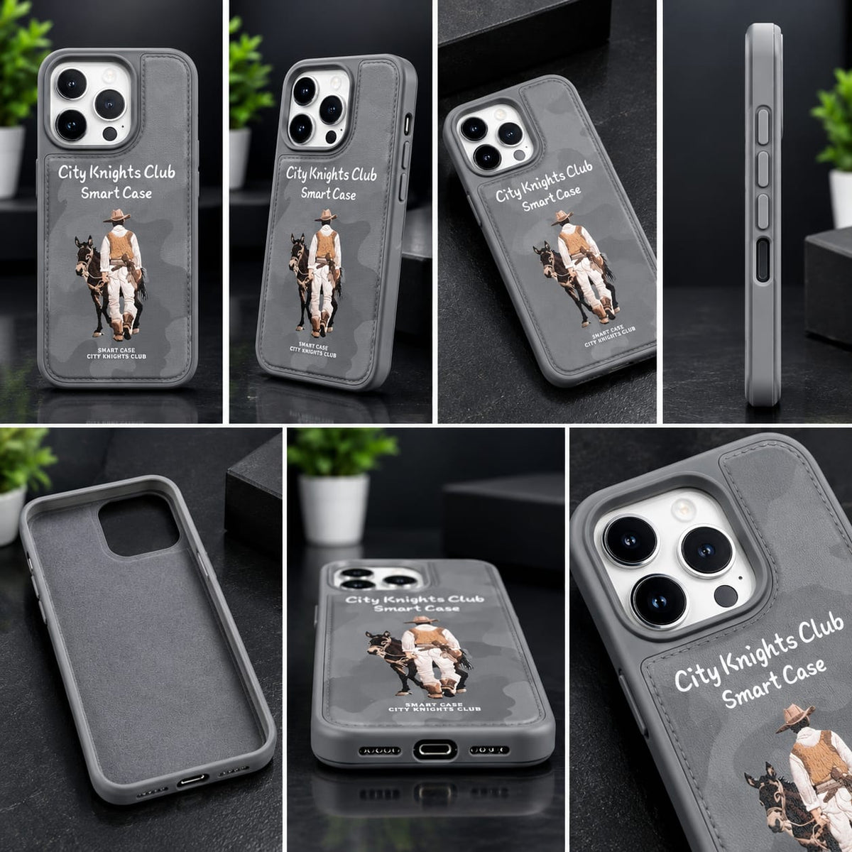 IPhone 16 Pro City knight Club Smart Case 🏇