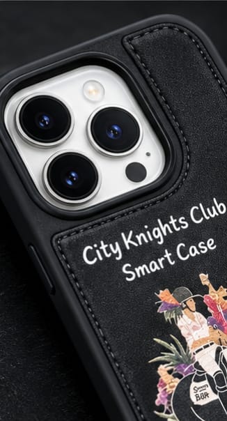 IPhone 16 Pro City knight Club Smart Case 🏇