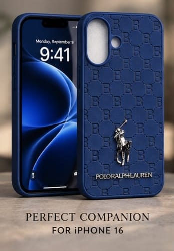 iPhone 16 Premium Polo Ralph Lauren Style Luxury Protective Case