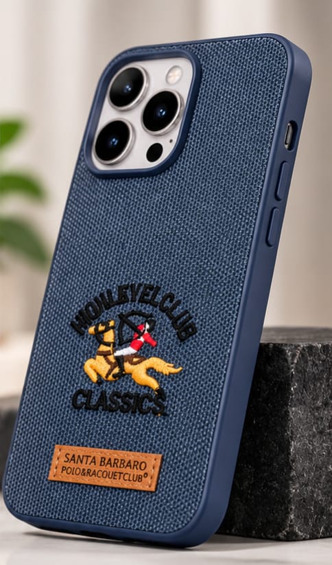 iPhone 15 Pro Max Luxury Polo Horse Leather Case