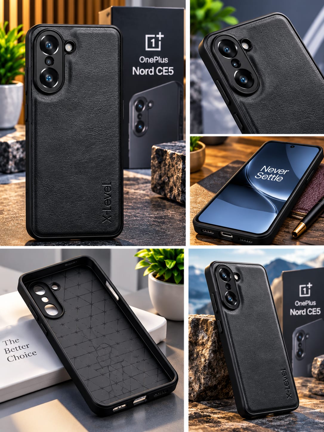 1+ Nord CE 5 Luxury Premium Leather Case