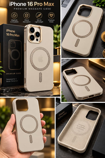 iPhone 16 Pro Max MagSafe Slim Matte Compatible Shockproof Case