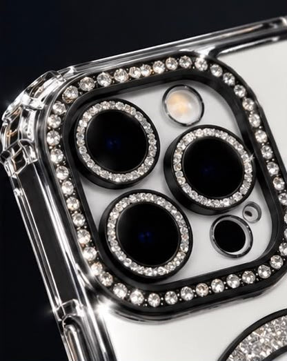 iPhone 16 Pro Clear Glitter MagSafe Ring Case