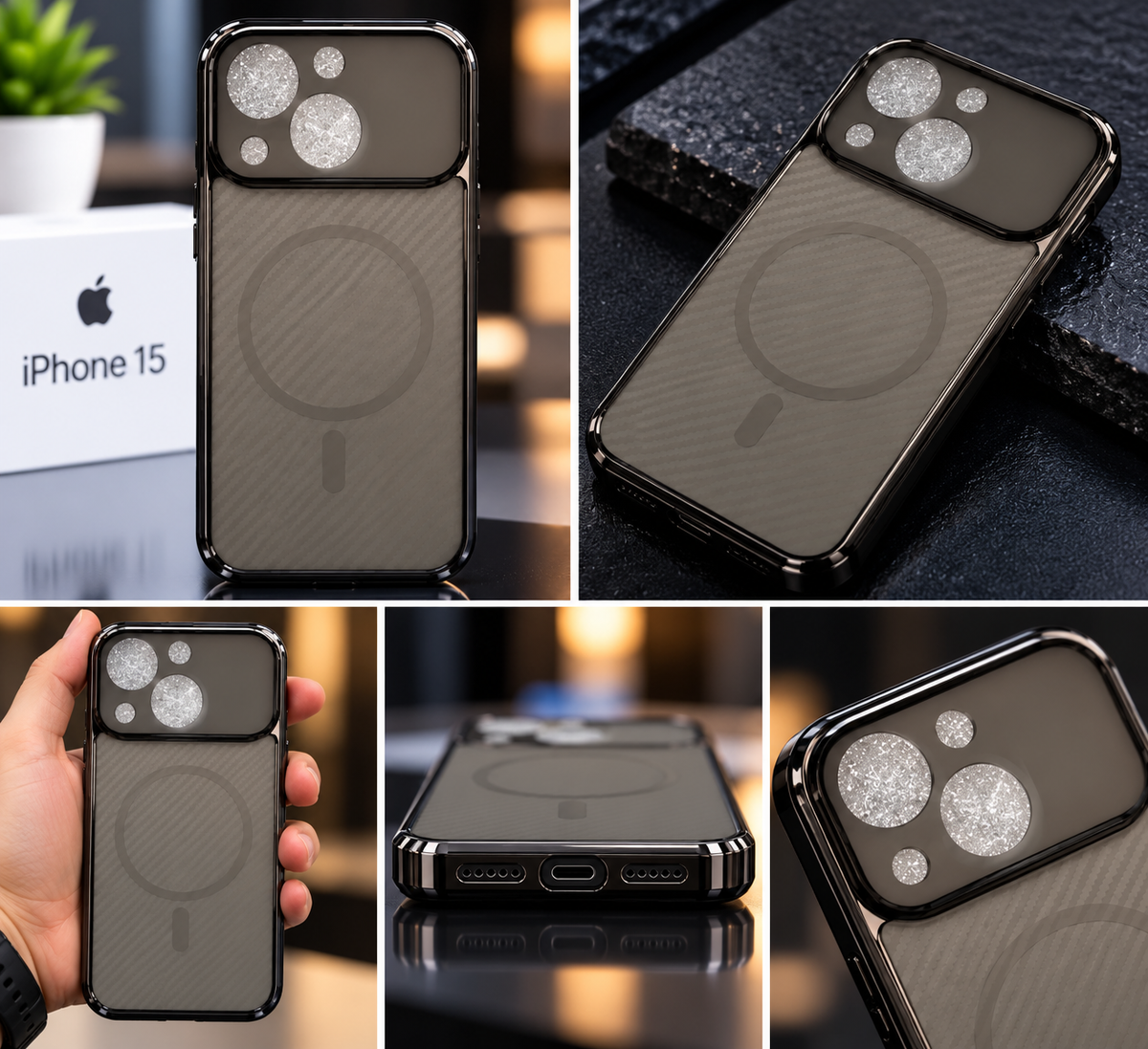 iPhone 15 Transparent Airbag Case