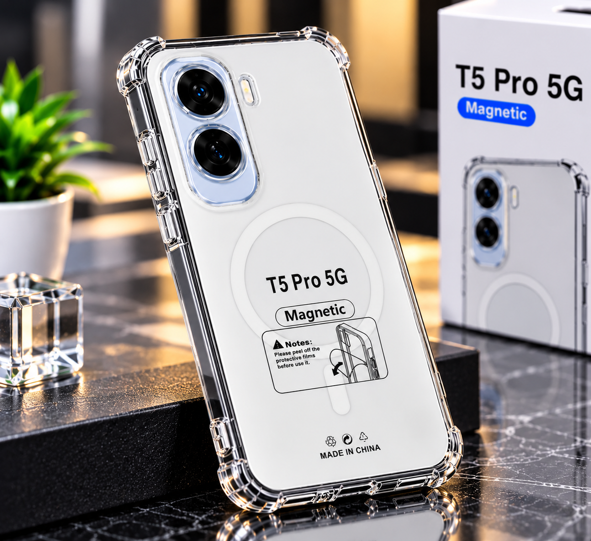 Vivo T5 Pro Anti Yellow Smart Case
