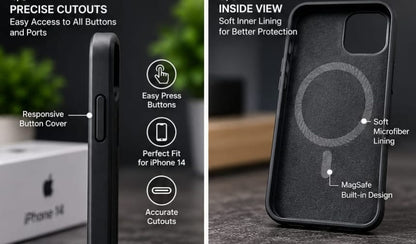 iPhone 14 MagSafe Slim Matte Compatible Shockproof Case