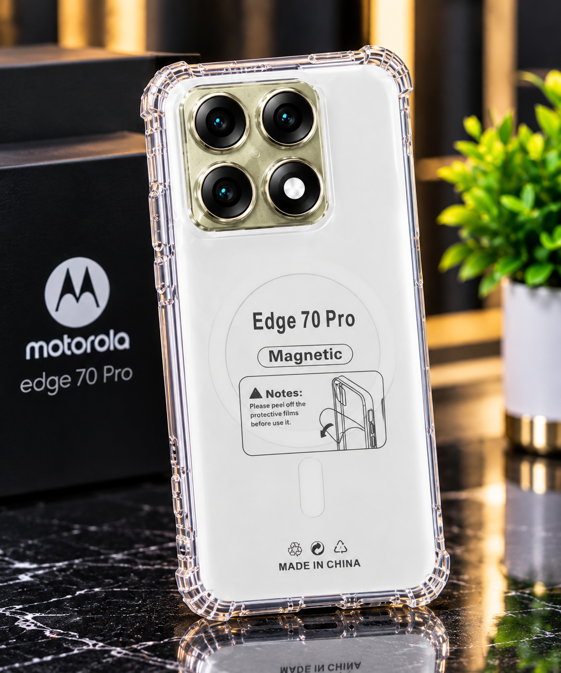 Motorola Edge70 Pro Anti Yellow Smart Case