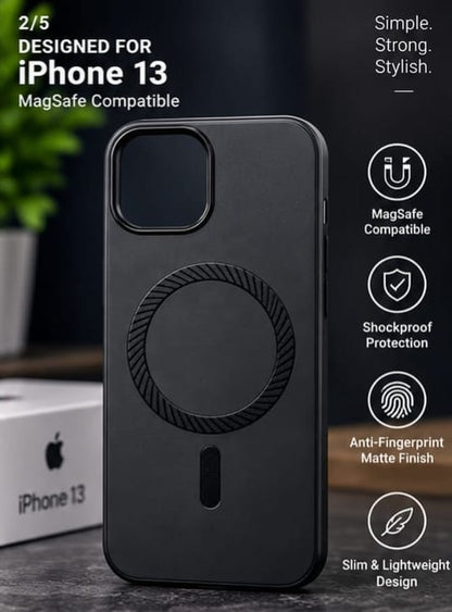 iPhone 13 MagSafe Slim Matte Compatible Shockproof Case