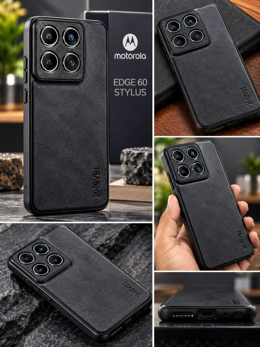Motorola Edge 60 Stylus Luxury Premium Leather Case