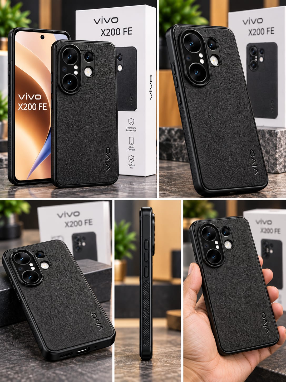Vivo X200 FE  Luxury Premium Leather Case