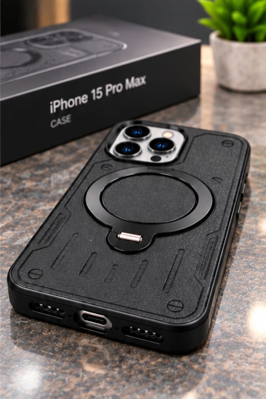 iPhone 15 Pro Max Ring Holder Magnetic Phone Case