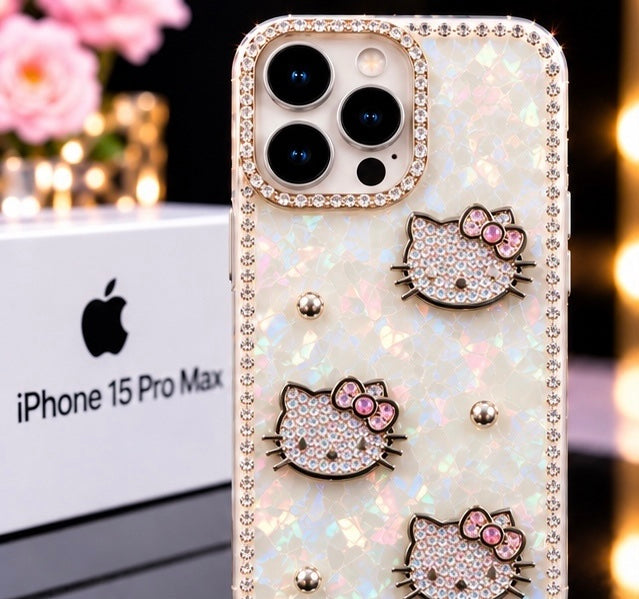 iPhone 15 Pro Max Luxury Crystal Bling Case