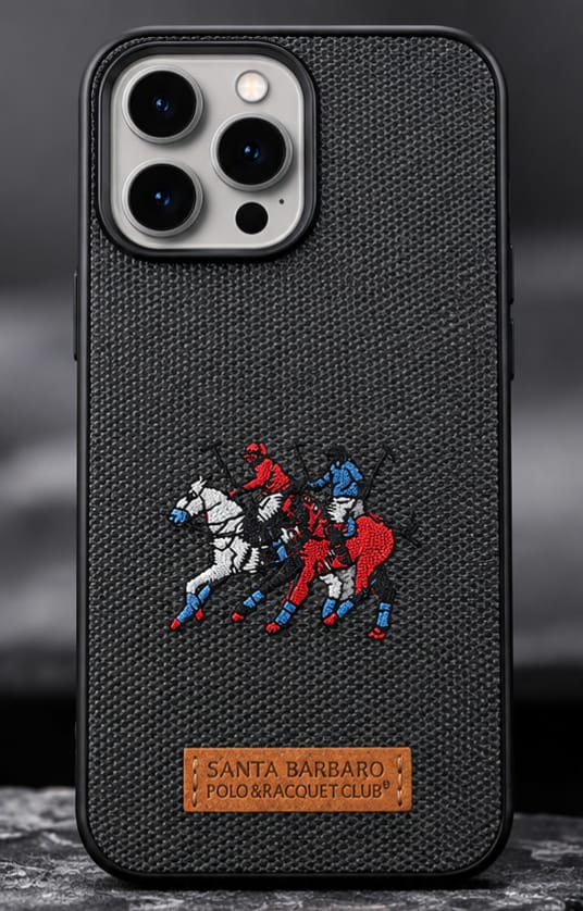 iPhone 15 Pro Max Luxury Polo Horse Leather Case