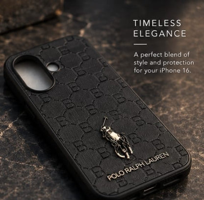 iPhone 16 Premium Polo Ralph Lauren Style Luxury Protective Case