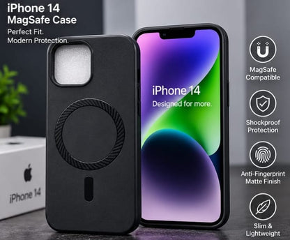 iPhone 14 MagSafe Slim Matte Compatible Shockproof Case