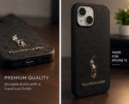 iPhone 15 Premium Polo Ralph Lauren Style Luxury Protective Case