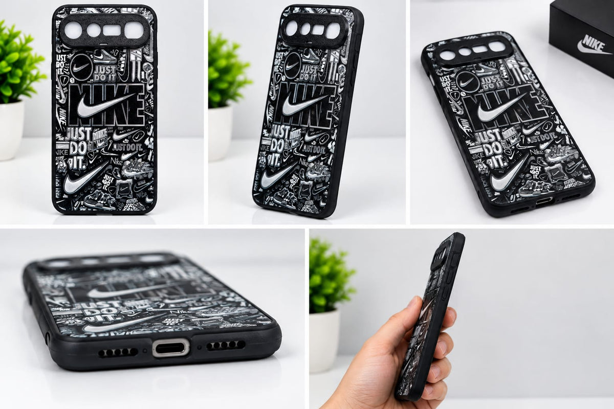 Vivo X300 FE Black & White Sneaker Graphic Premium Phone Case