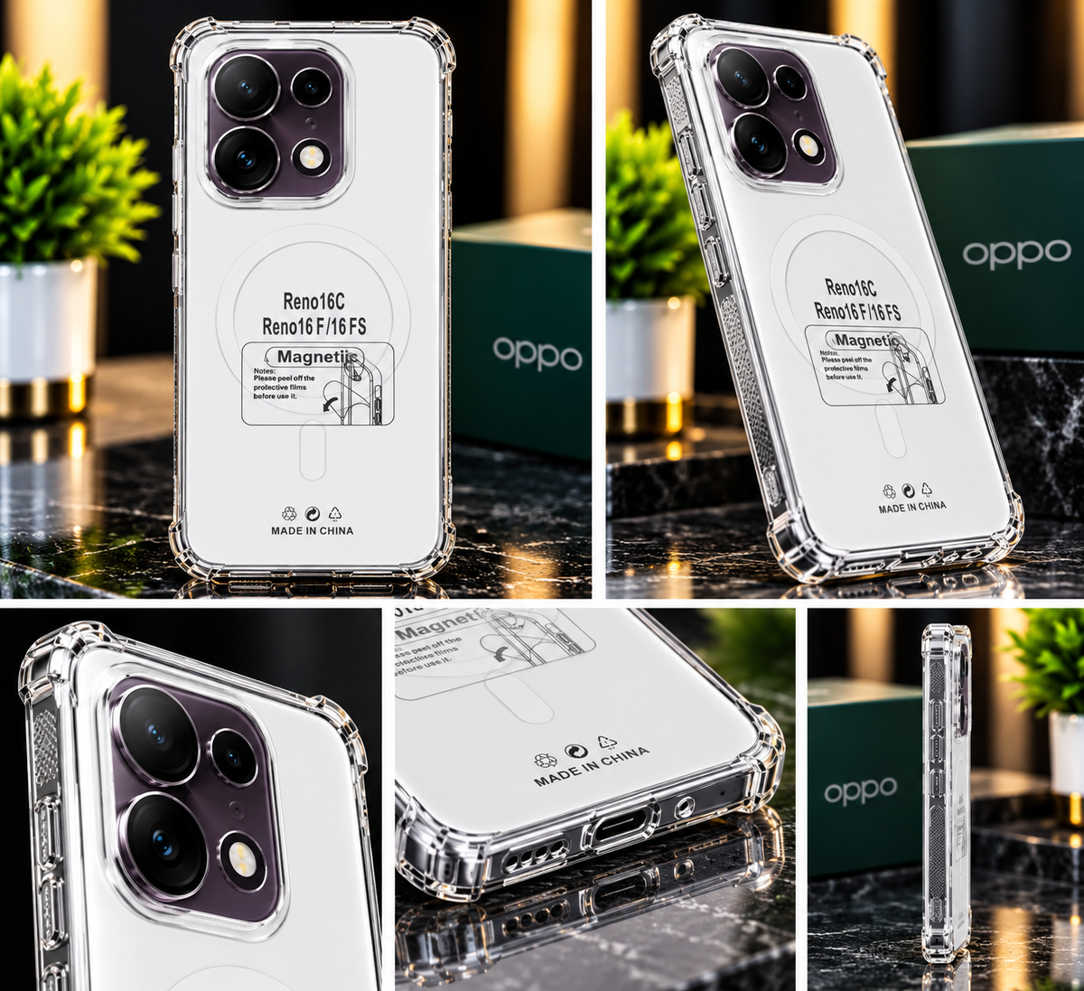 Oppo Reno 16c Anti Yellow Smart Case