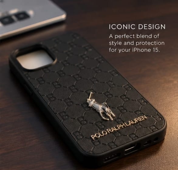 iPhone 15 Premium Polo Ralph Lauren Style Luxury Protective Case