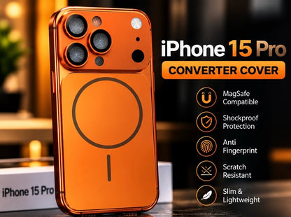 iPhone 15 Pro Converter Cover MagSafe Compatible Shockproof Protective Case
