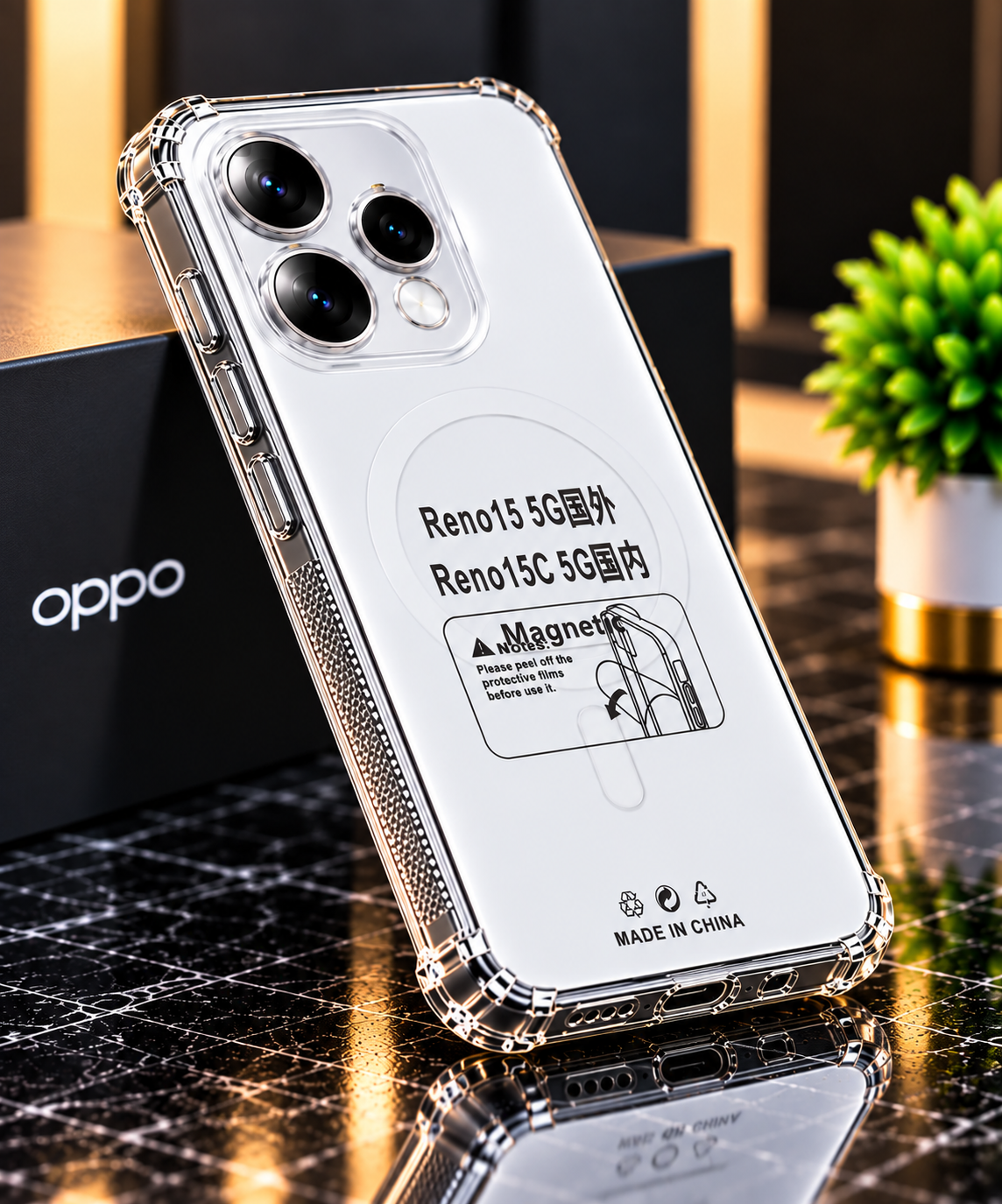 Oppo Reno 15/15c Anti Yellow Smart Case