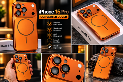iPhone 15 Pro Converter Cover MagSafe Compatible Shockproof Protective Case
