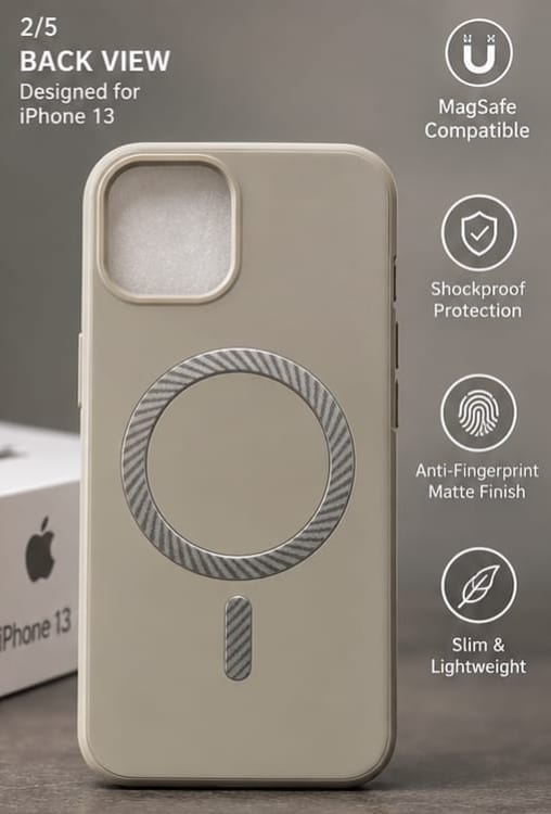 iPhone 13 MagSafe Slim Matte Compatible Shockproof Case