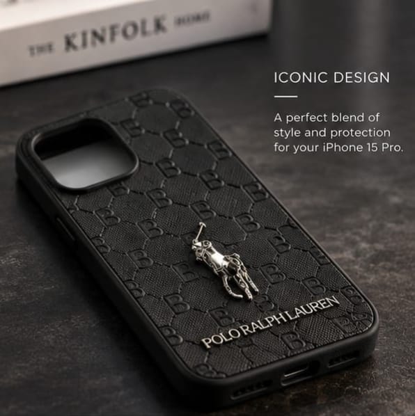 iPhone 15 Pro Premium Polo Ralph Lauren Style Luxury Protective Case