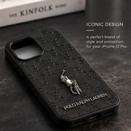 iPhone 15 Pro Premium Polo Ralph Lauren Style Luxury Protective Case