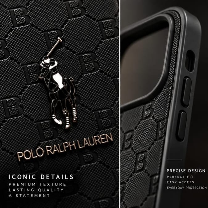 iPhone 16 Pro Max Premium Polo Ralph Lauren Style Luxury Protective Case